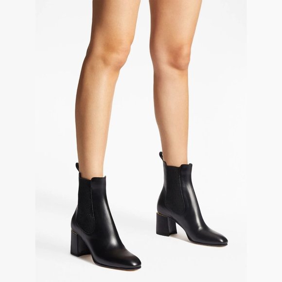 NEW Jimmy Choo Size 41 EU (10 US) Thessaly Calfskin Chelsea Ankle Boots - Black - Picture 6 of 6